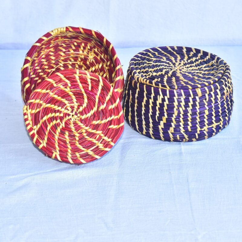 Handcrafted Sikki Grass Storage Basket